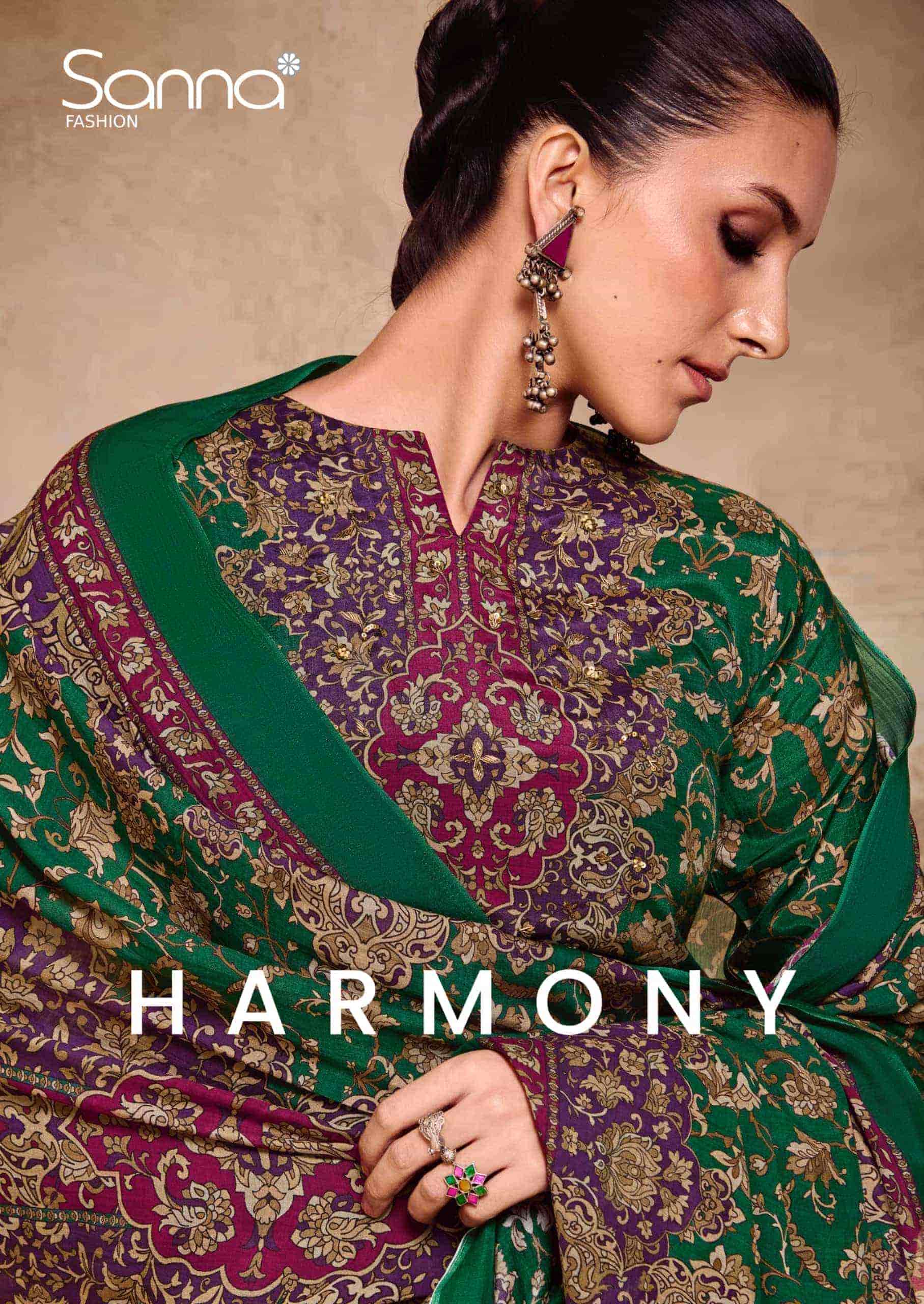 harmony by sanna fashion pure bemberg muslin silk fancy salwar kameez wholesale price surat