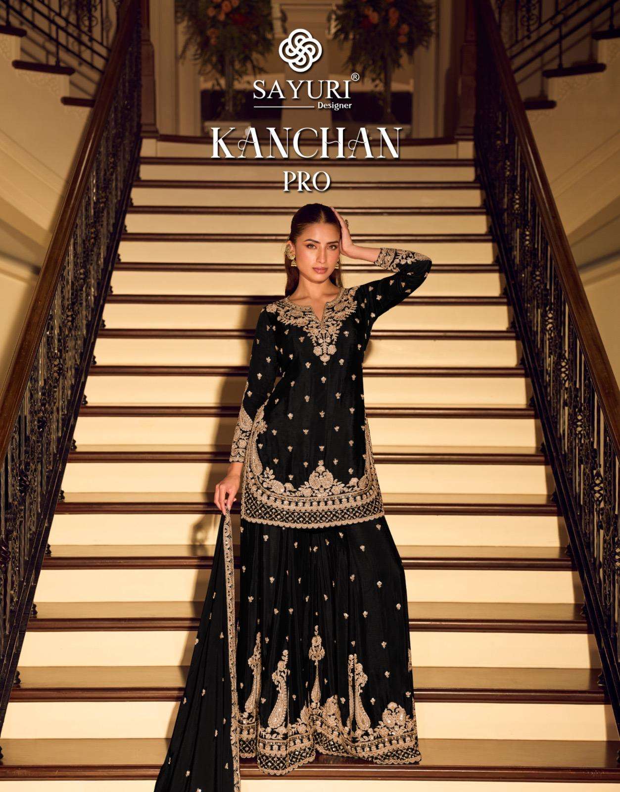 kanchan pro by sayuri designer 10200 colors exclusive designer party wear chinon readymade salwar kameez wholesale price surat