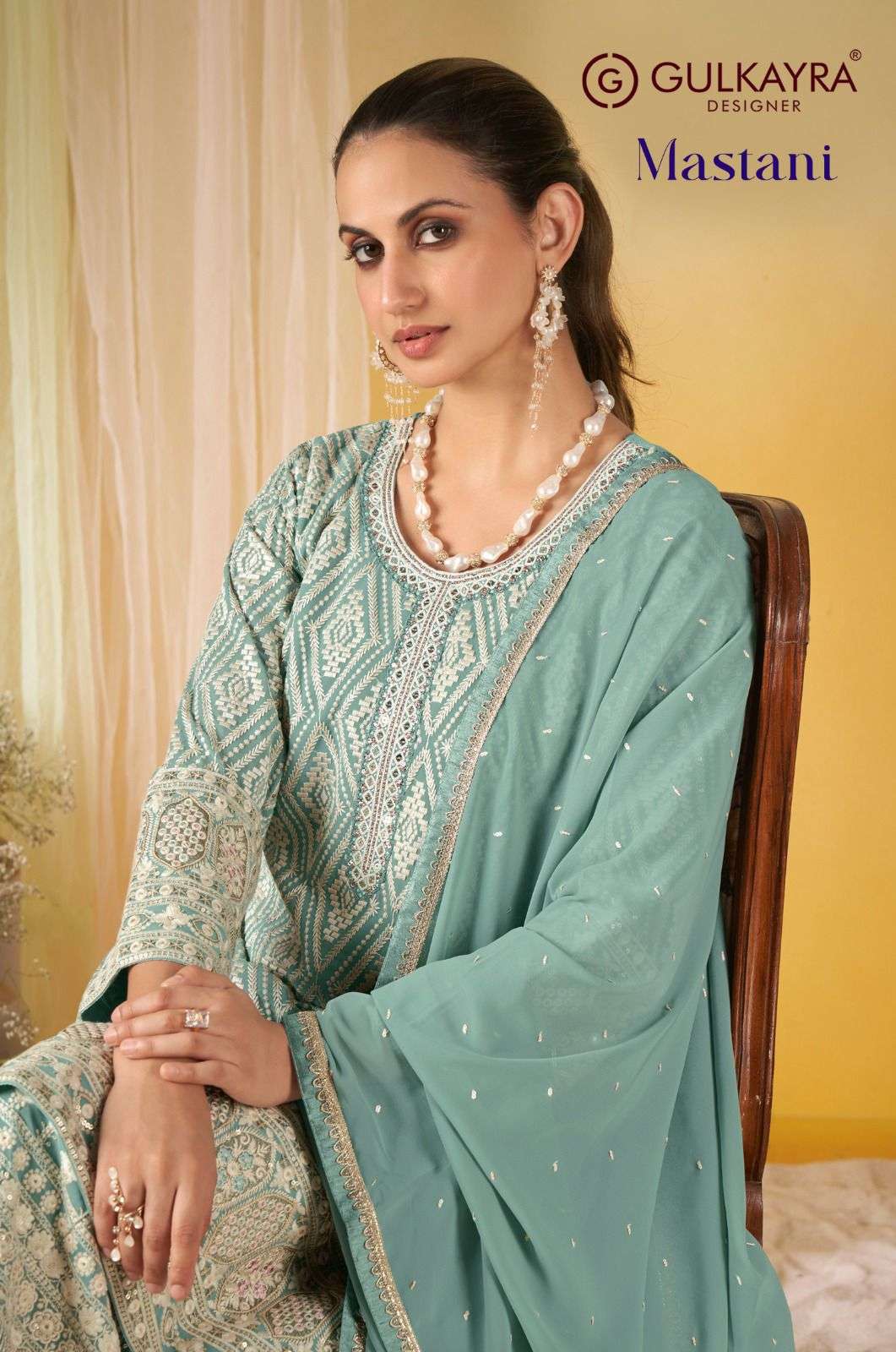 mastani by gulkayra designer exclusive embroidery work georgette readymade plazo suit wholesale price surat