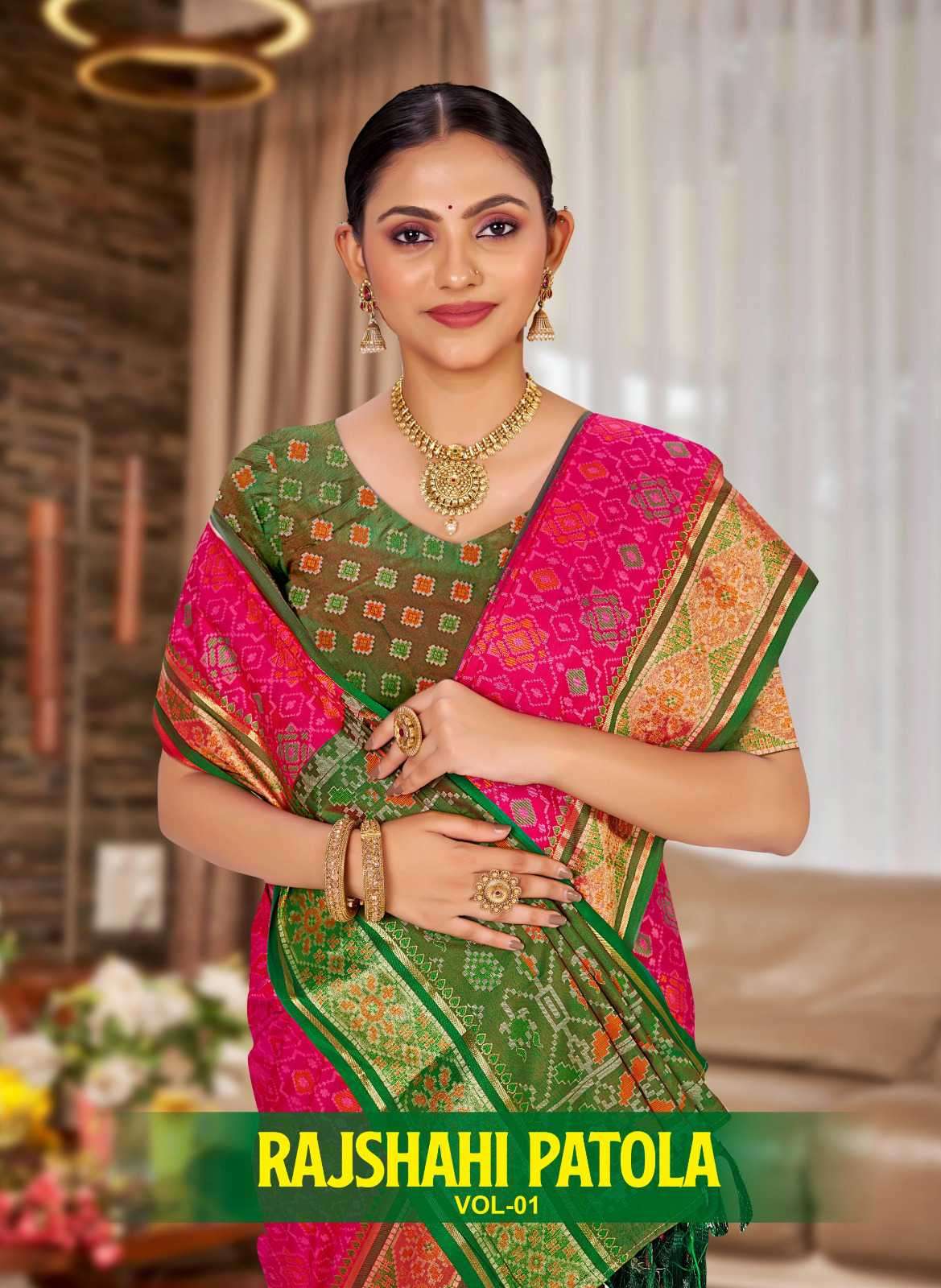 rajashahi patola vol-1 by bunawat latest designer wedding wear saree wholesale price surat