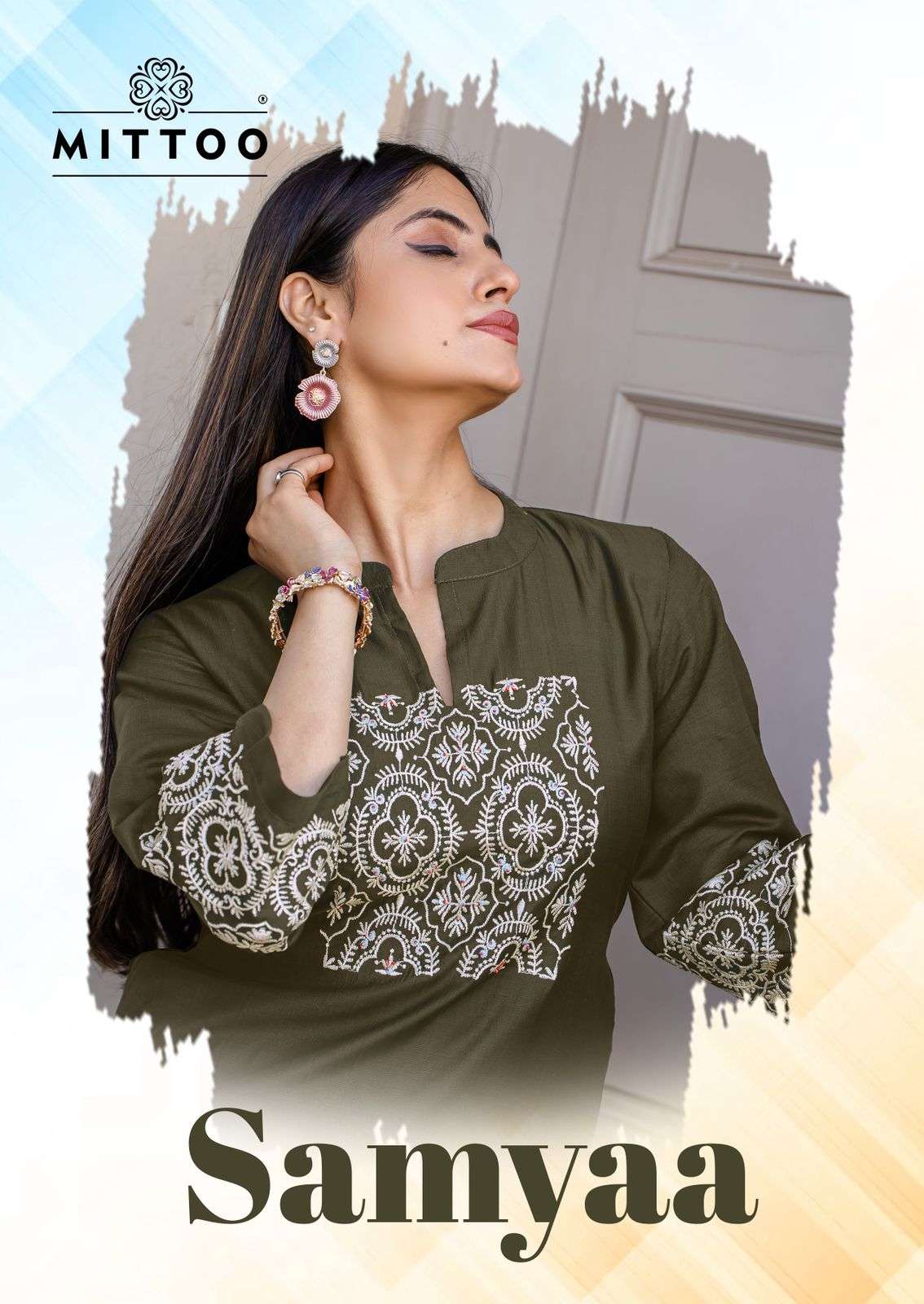 samyaa by mittoo 2001-2006 series viscose weaving casual wear kurti wholesale price surat