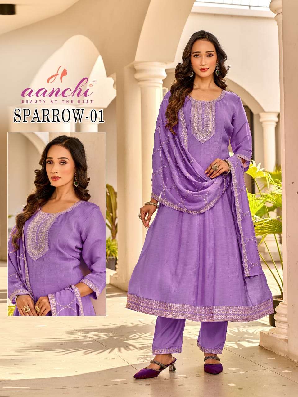 sparrow by aanchi eclusive designer fancy work readymade kurti wholesale price surat