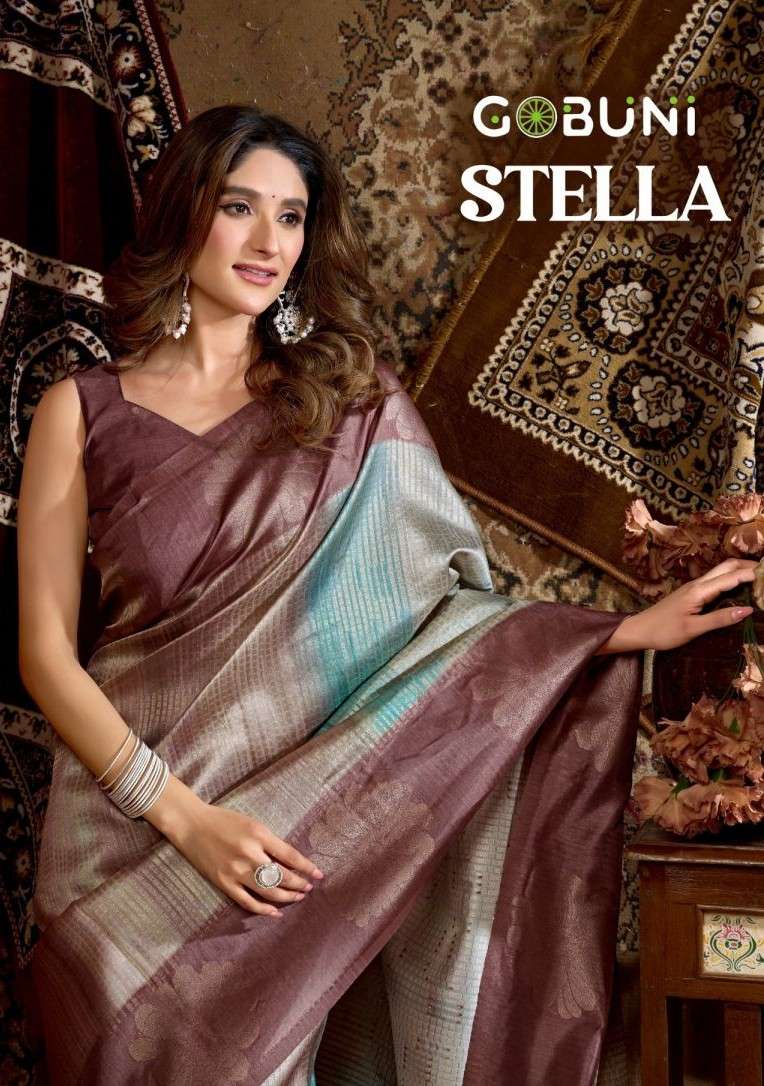 stella by gobuni fancy designer party wear saree wholesale price surat