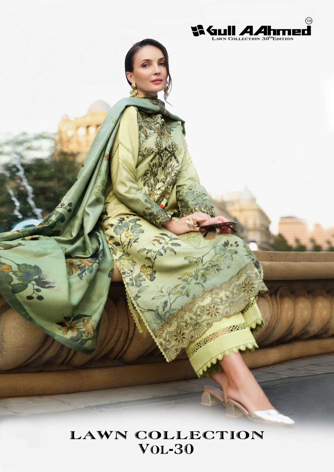 gull aahmed vol 30 cotton cambric karachi style pakistani salwar kameez supplier surat