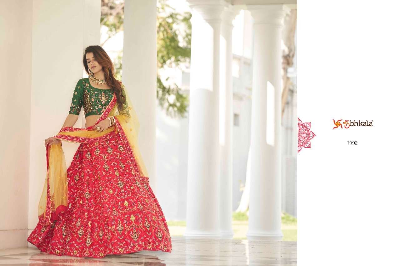 Buy Multicolor zigzag printed design wedding lehenga choli at fealdeal.com