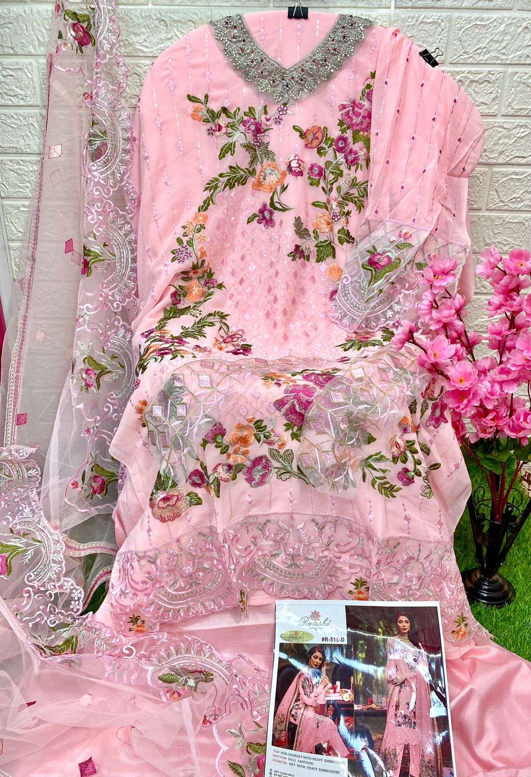 ramsha r 515 d nx georgette pakisatani party wear salwar kameez online shopping surat