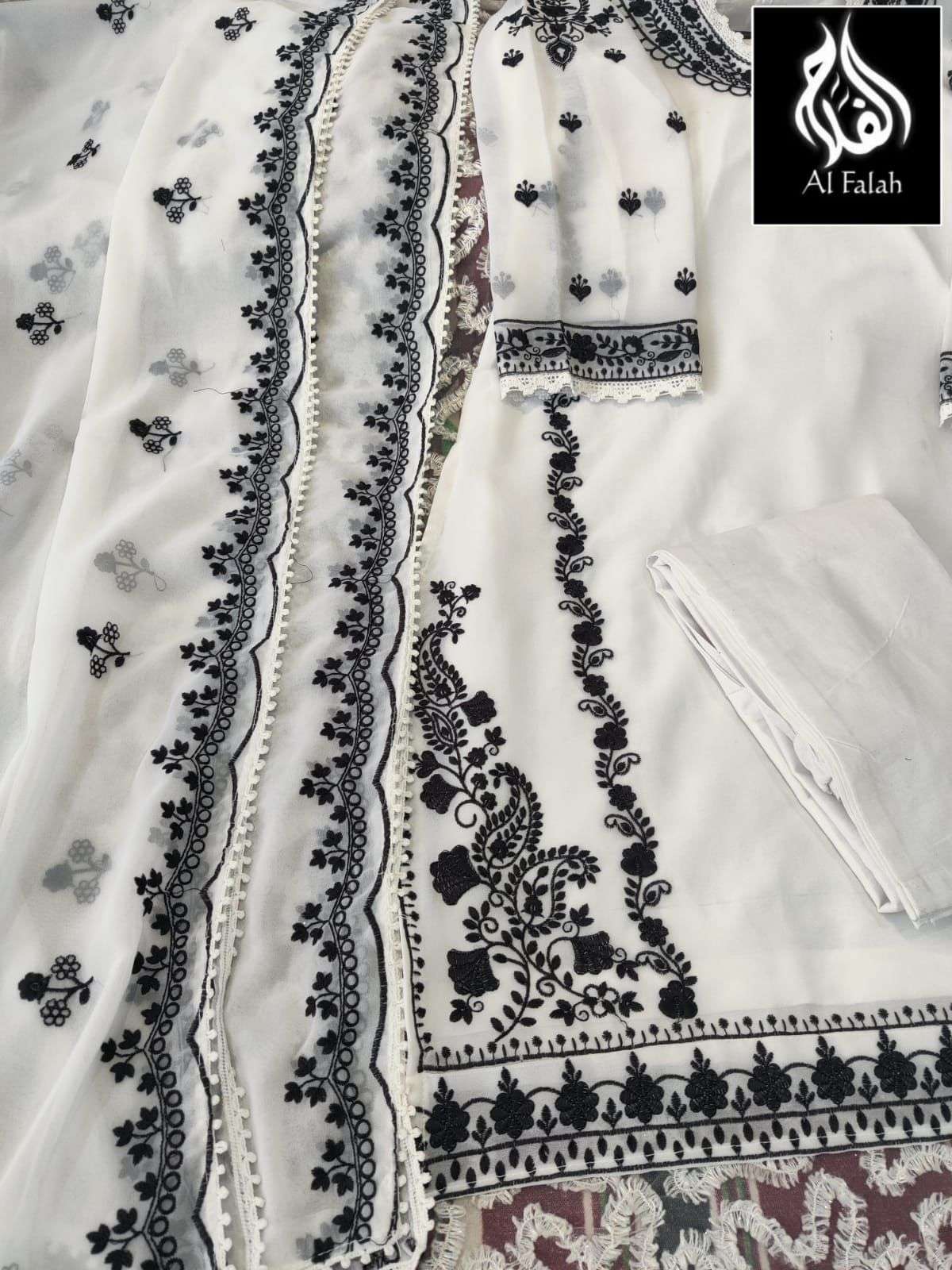 al falah 5006 fancy georgette full stich salwar kameez wholesale price surat market