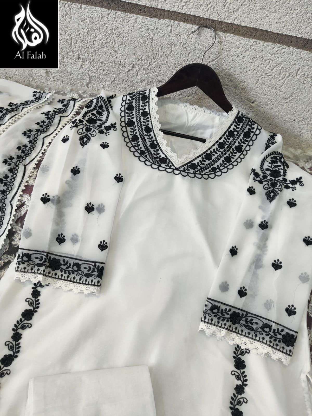 al falah 5006 fancy georgette full stich salwar kameez wholesale price surat market