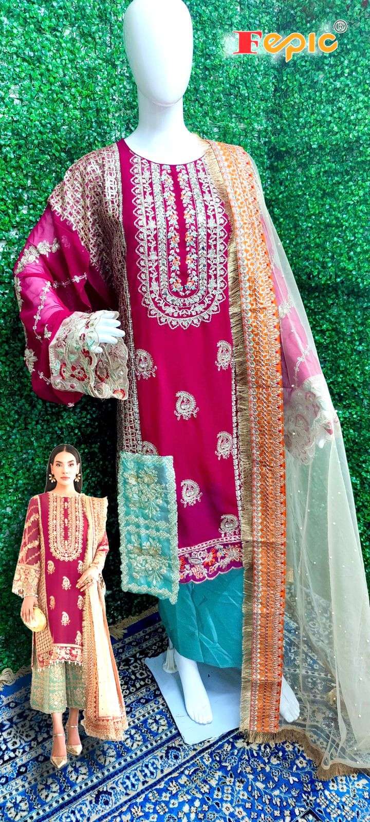 fepic 1233 series exclusive designer pakistani suits new catalogue