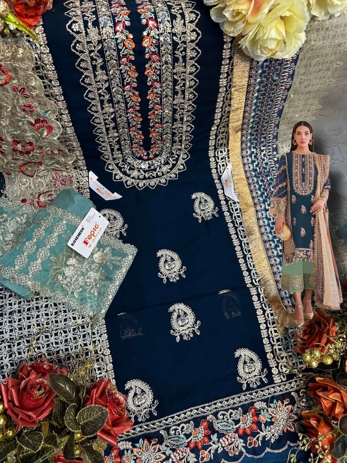 fepic 1233 series exclusive designer pakistani suits new catalogue
