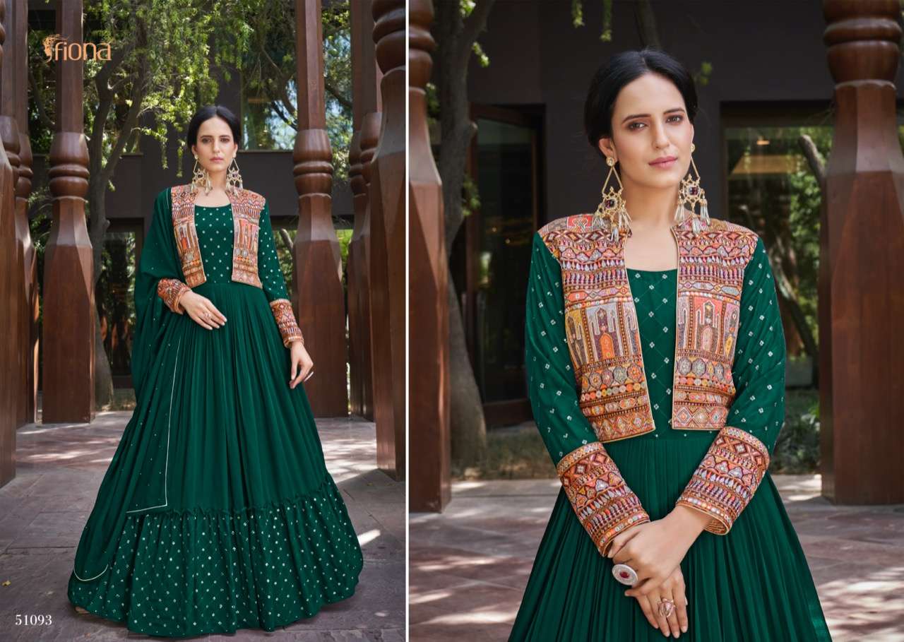 Buy Party Wear Green Embroidery Work Georgette Kurti With Pant And Dupatta  Online From Surat Wholesale Shop.
