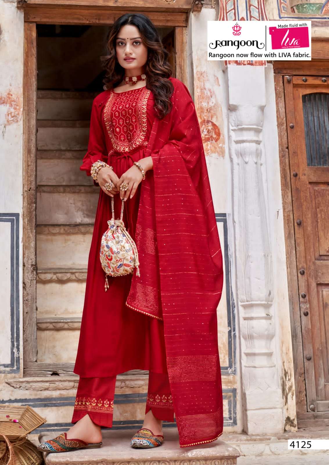 naira 4121-4126 series by rangoon stylish designer kurti new catalogue collection