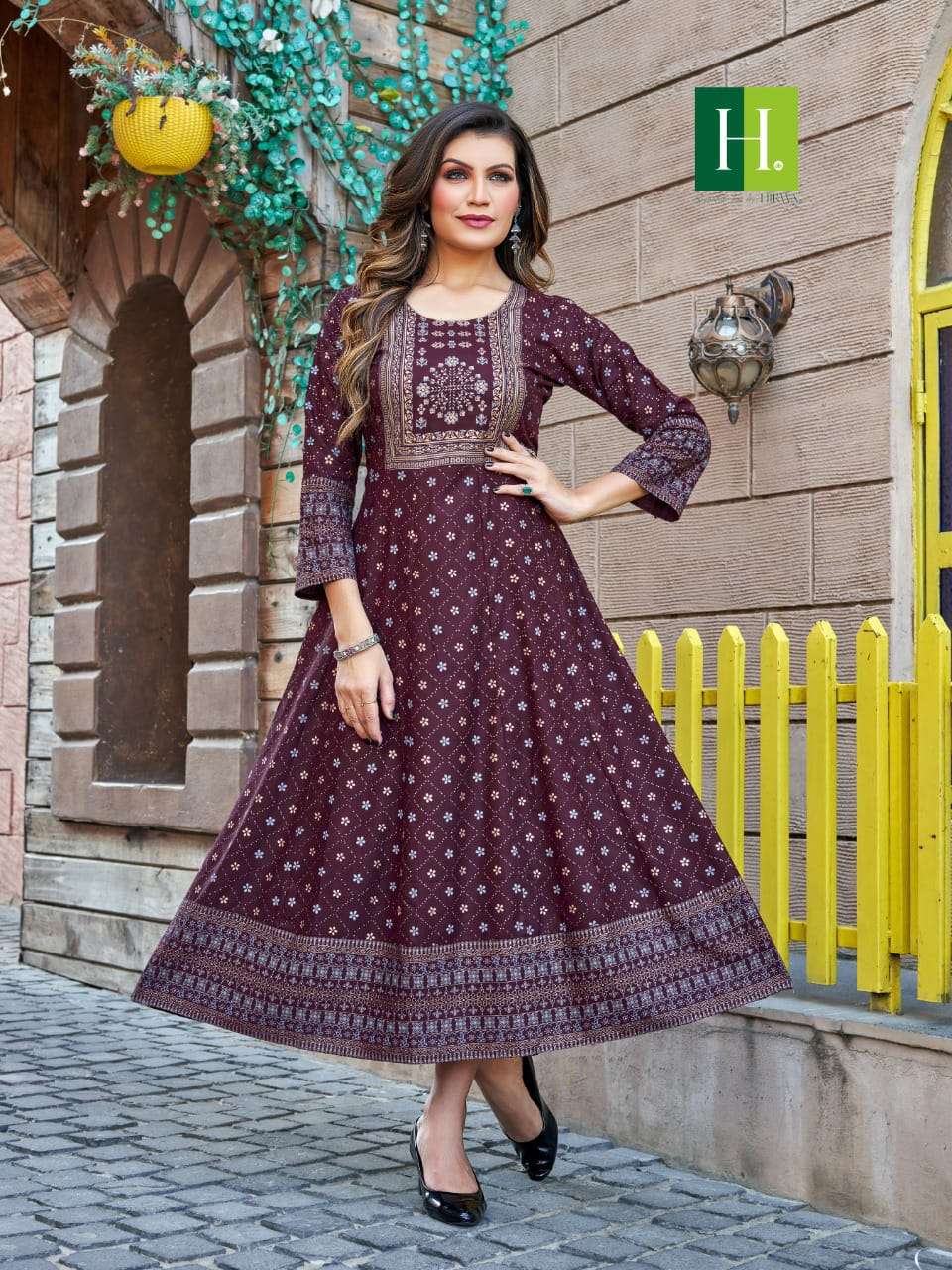 samantha vol 4 by hirwa latest anarkali designer new pattern catalogue