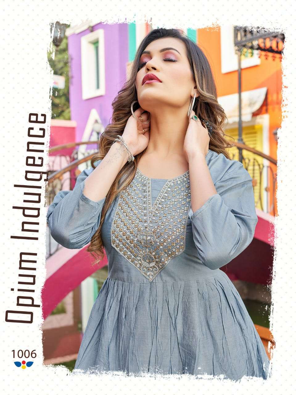 suhana by hirwa fancy designer flare style kurti catalogue collection 2022 
