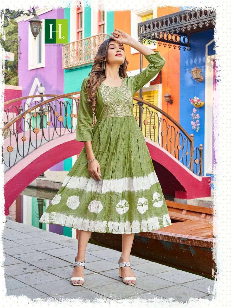 suhana by hirwa fancy designer flare style kurti catalogue collection 2022 