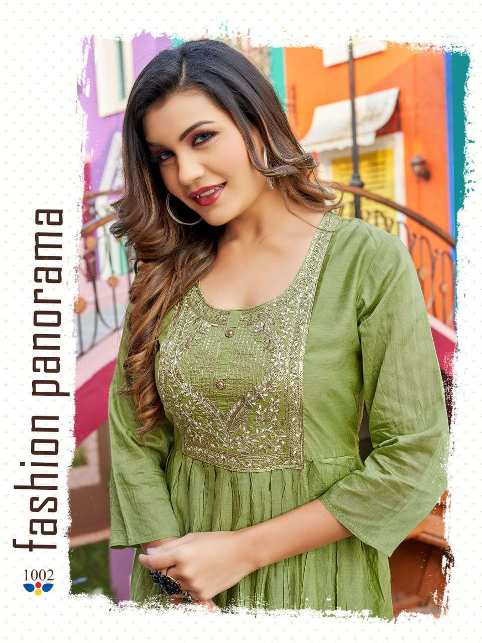 suhana by hirwa fancy designer flare style kurti catalogue collection 2022 