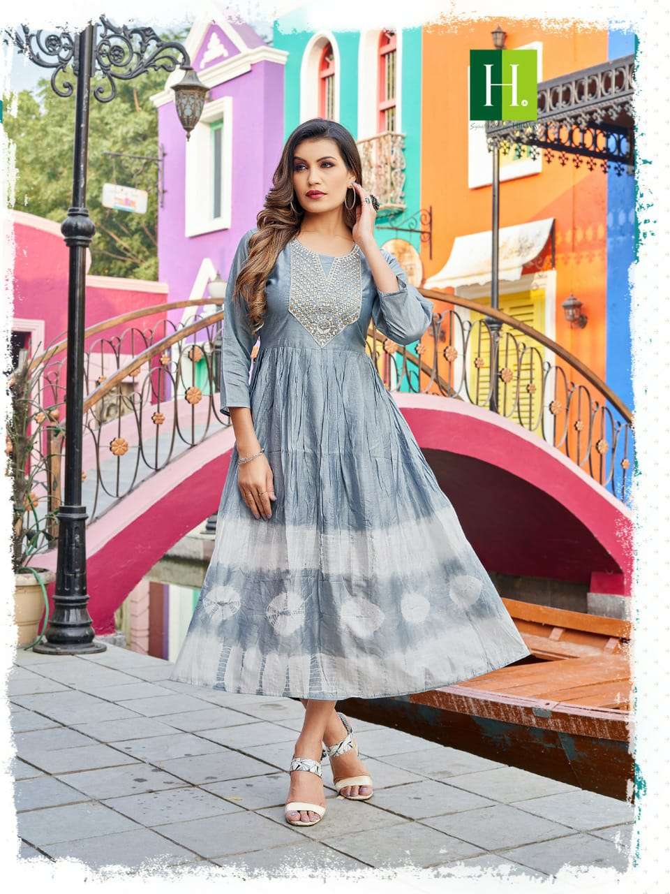 suhana by hirwa fancy designer flare style kurti catalogue collection 2022 