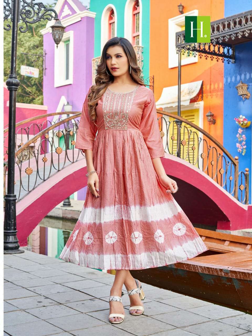 suhana by hirwa fancy designer flare style kurti catalogue collection 2022 