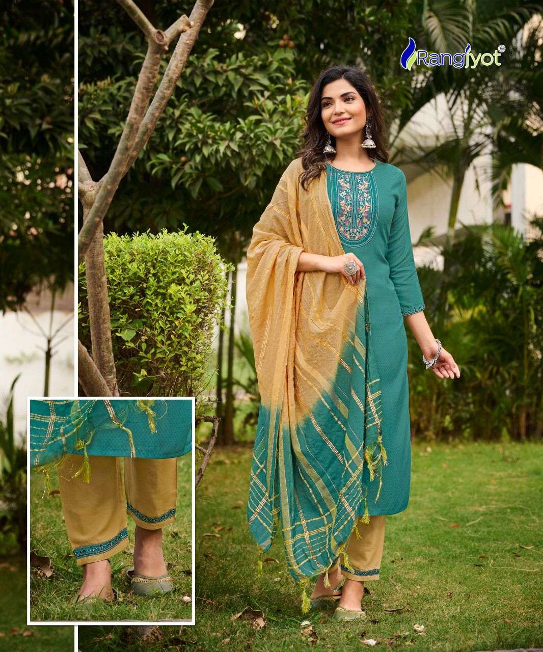 veena by rangjyot traditional look designer kurti catalogue collection 2022 