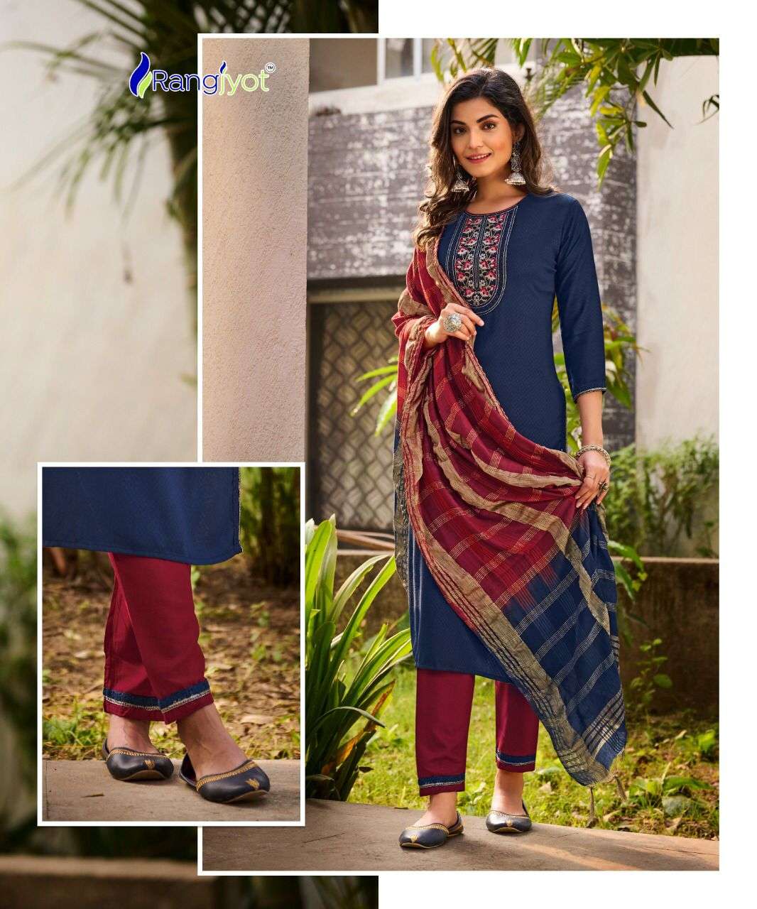 veena by rangjyot traditional look designer kurti catalogue collection 2022 