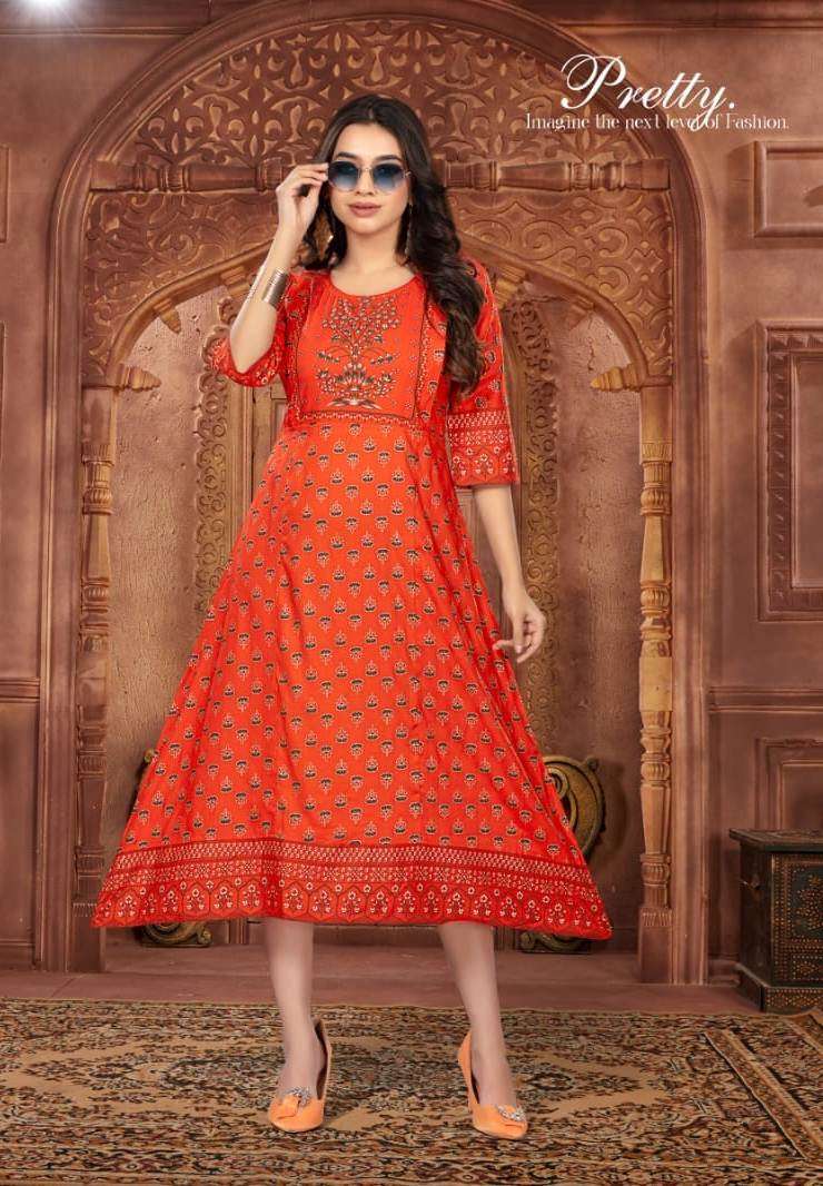 ankita vol-1 by kinti fashion fancy designer kurtis catalogue online wholesaler surat 