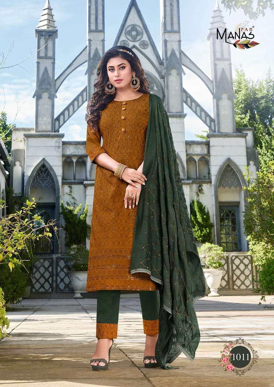 bombay schiffli vol-2 by manas fancy designer kurtis catalogue collection surat 