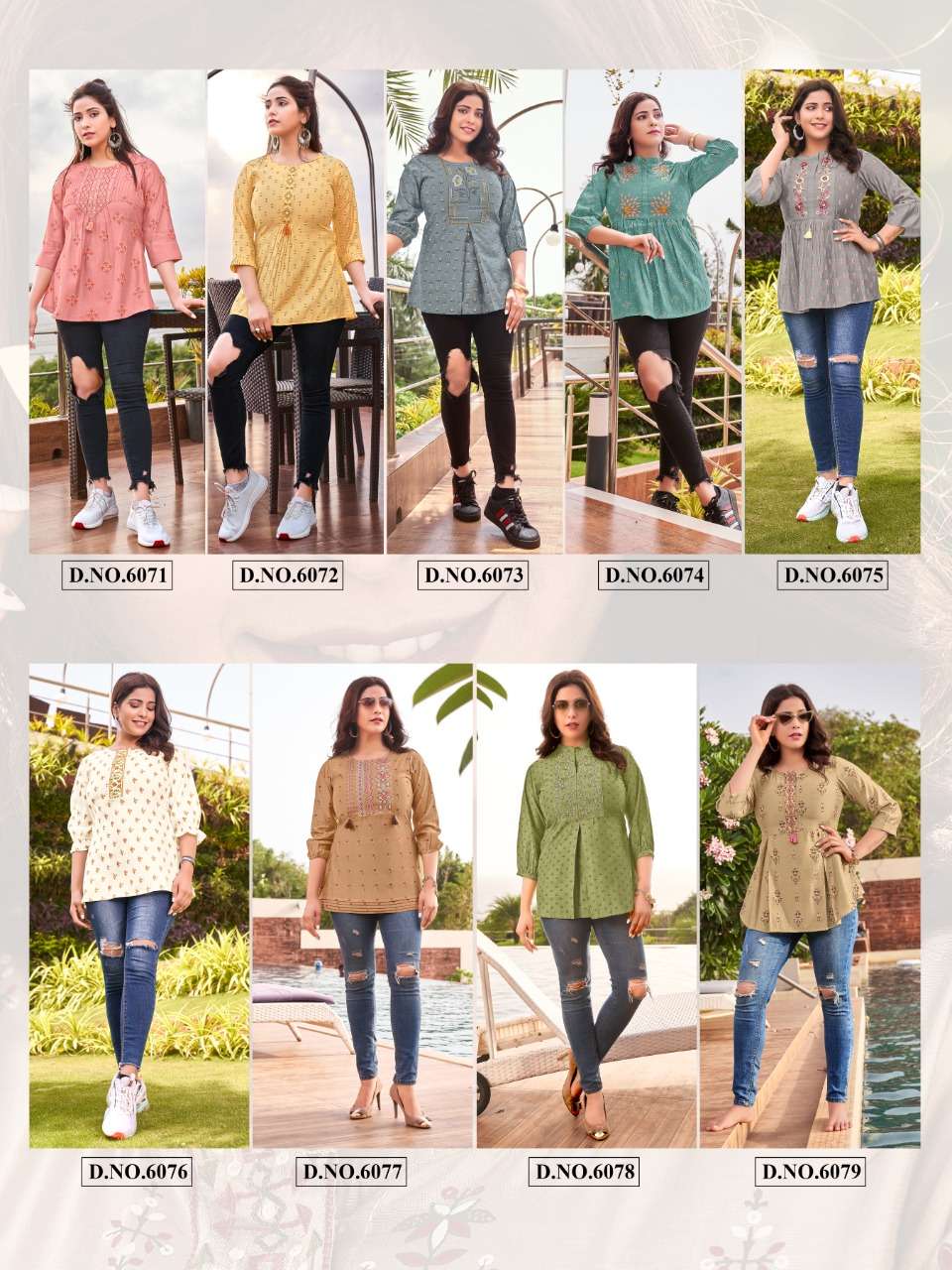 lipi by yami fashion trendy designer tops catalogue exporter surat