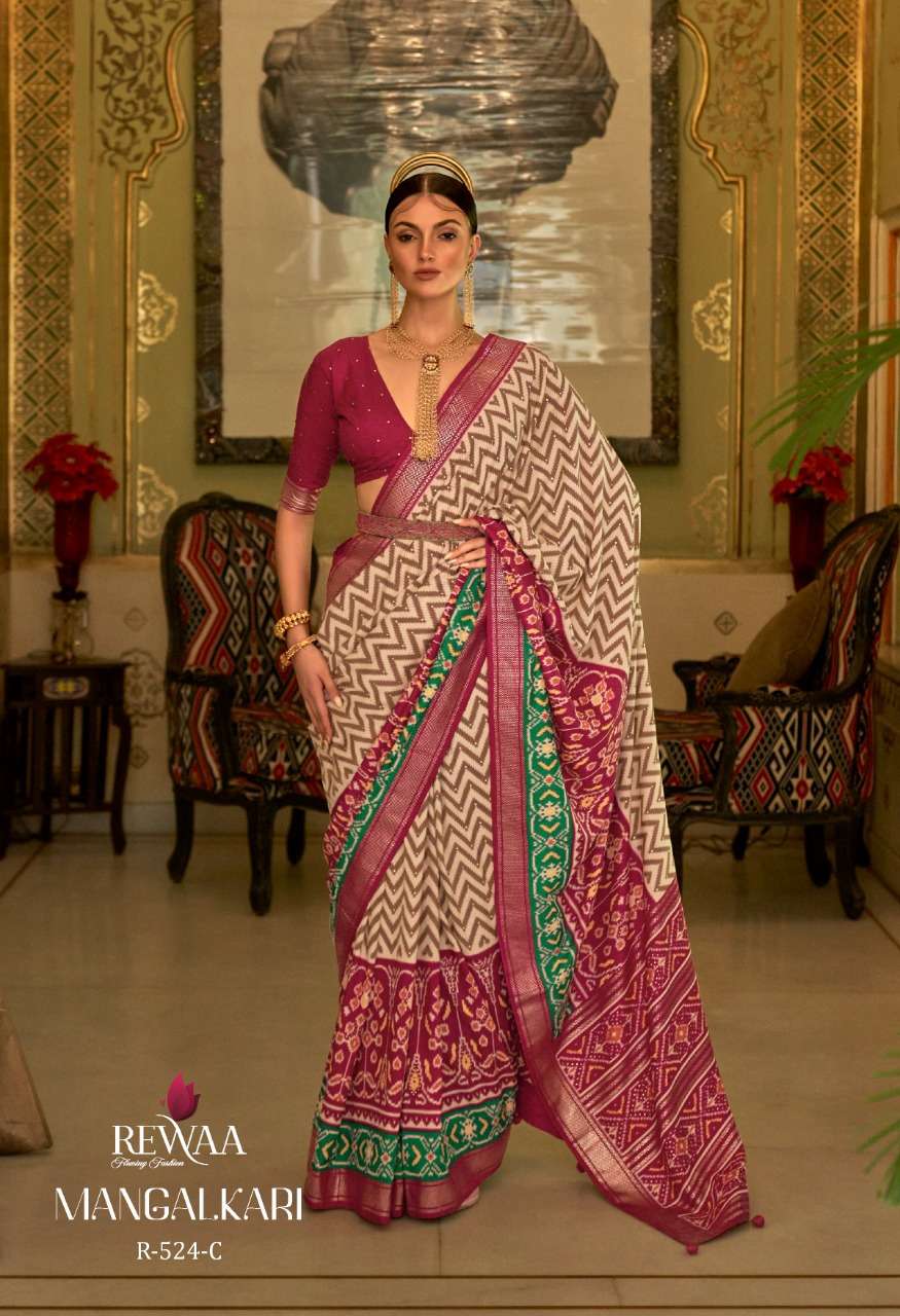 mangalkari by rewaa exclusive designer saree catalogue manufacturer surat  