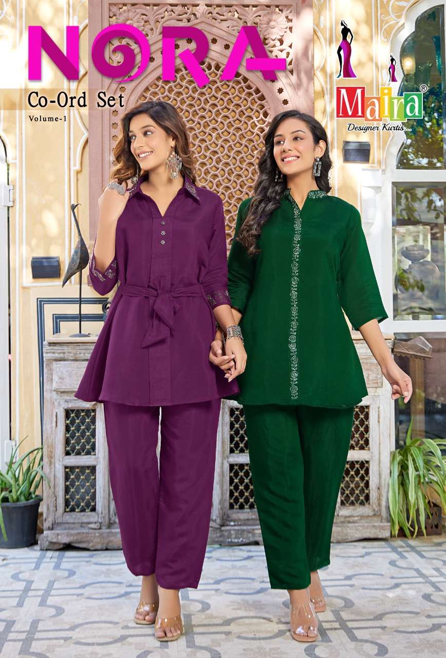 nora vol-1 by maira designer trendy designer kurti catalogue wholesale price surat 
