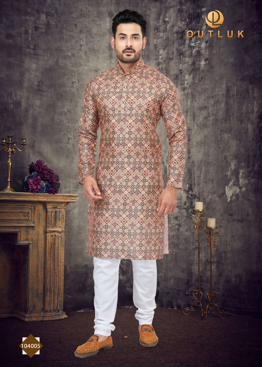 outluk vol-104 by outluk fancy designer kurta with payjama set new catalogue surat 