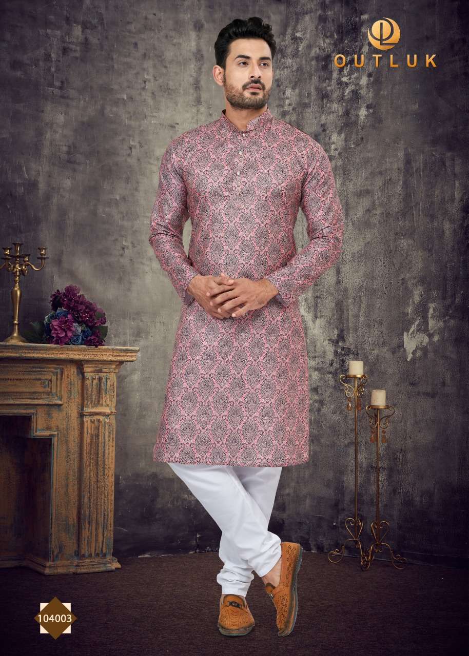 outluk vol-104 by outluk fancy designer kurta with payjama set new catalogue surat 