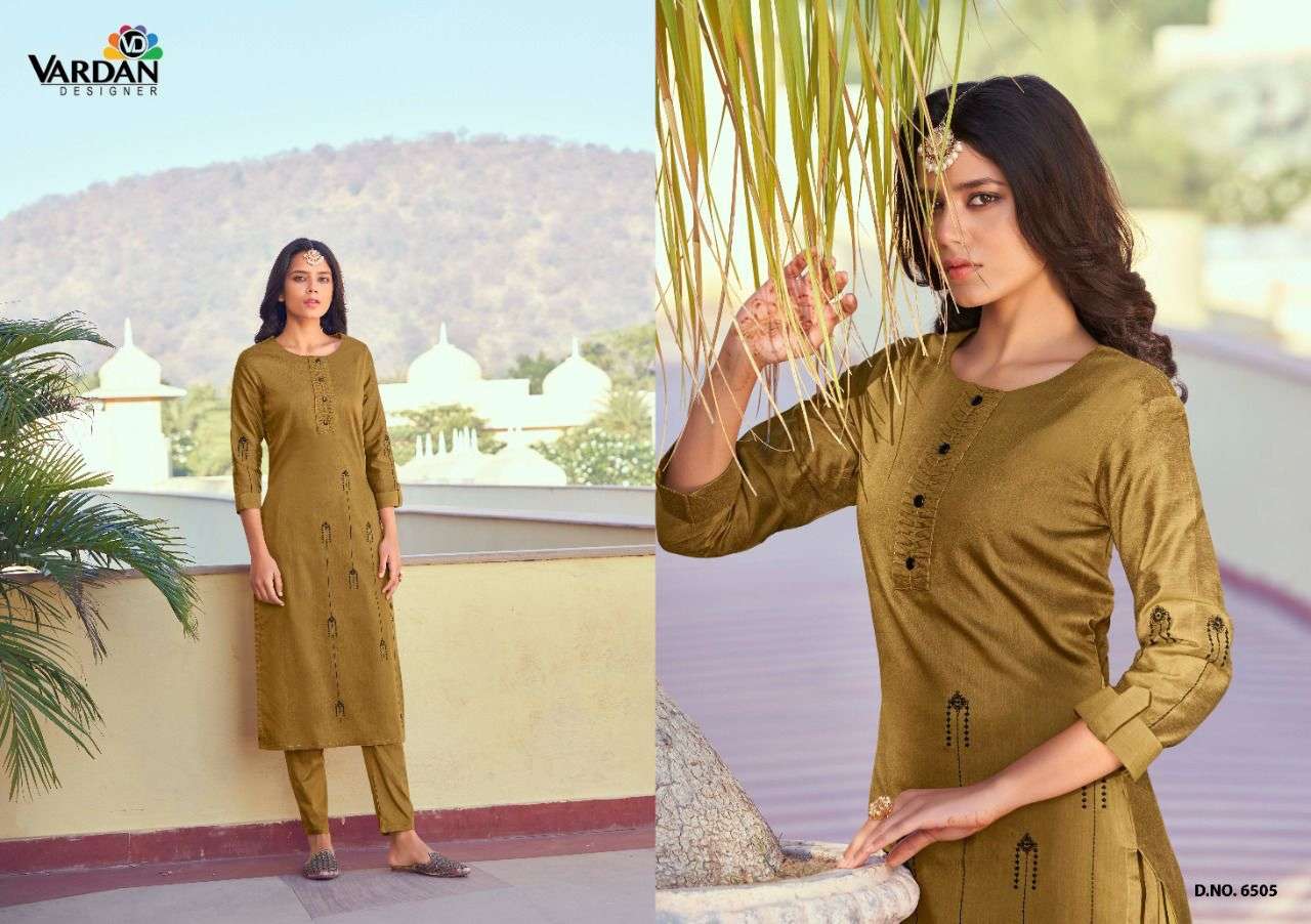 raahat vol-2 by vardan designer trendy designer kurti catalogue collection surat 