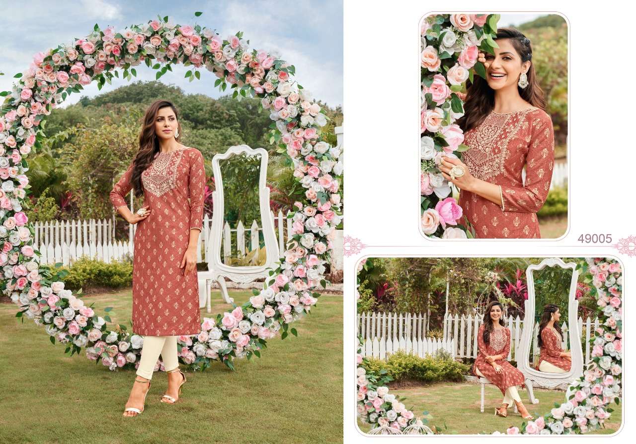 saawariya by artio fancy designer kurtis catalogue manufacturer surat