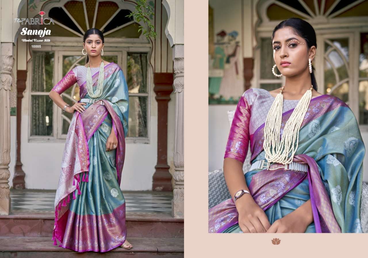 sanoja by the fabrica exclusive designer sarees catalogue online supplier surat