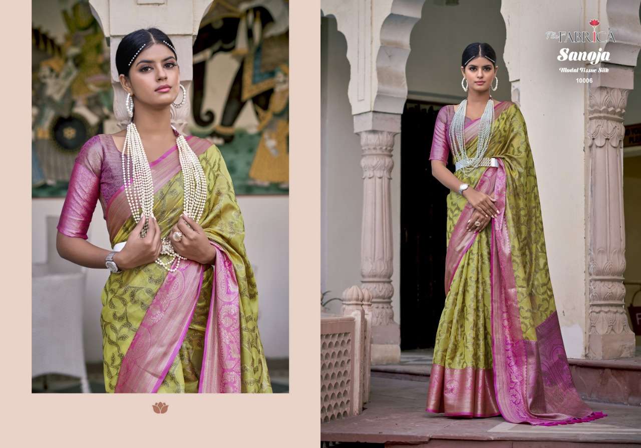 sanoja by the fabrica exclusive designer sarees catalogue online supplier surat
