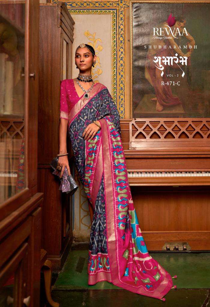 shubharambh vol-2 by rewaa stylish designer saree catalogue wholesale price surat