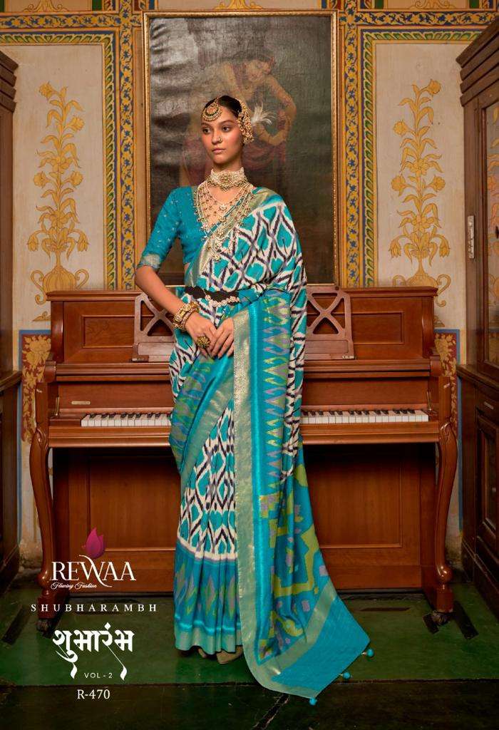 shubharambh vol-2 by rewaa stylish designer saree catalogue wholesale price surat