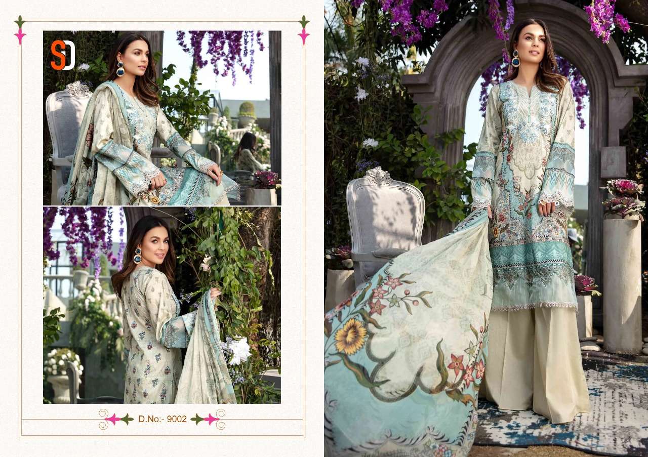 vintage vol-9 by shraddha designer lawn cotton pakistani salwar suits wholesaler surat