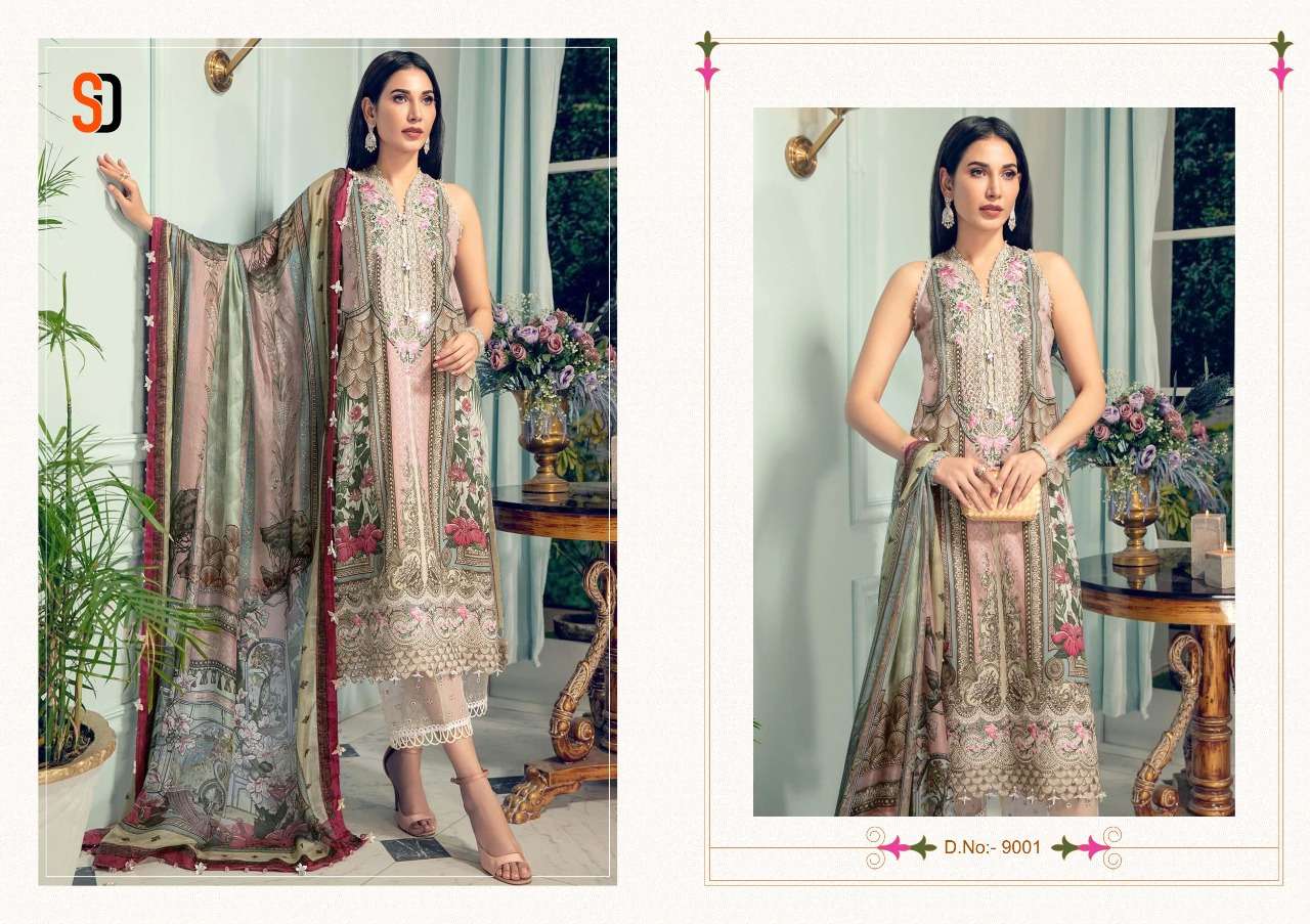 vintage vol-9 by shraddha designer lawn cotton pakistani salwar suits wholesaler surat