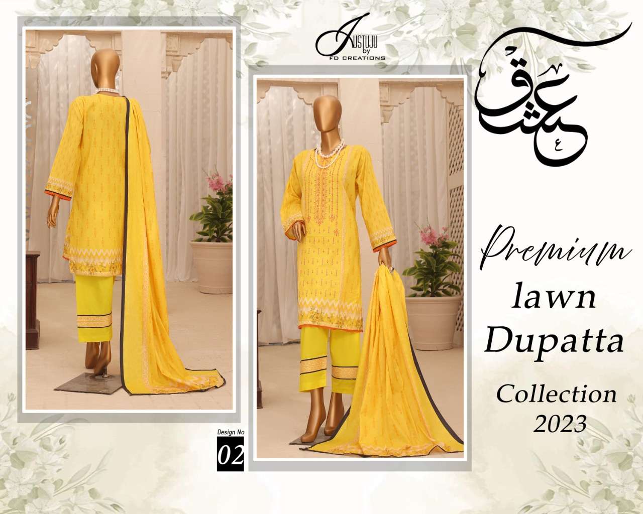 ishq by justuju unstitched pakistani salwar kameez new catalogue surat 