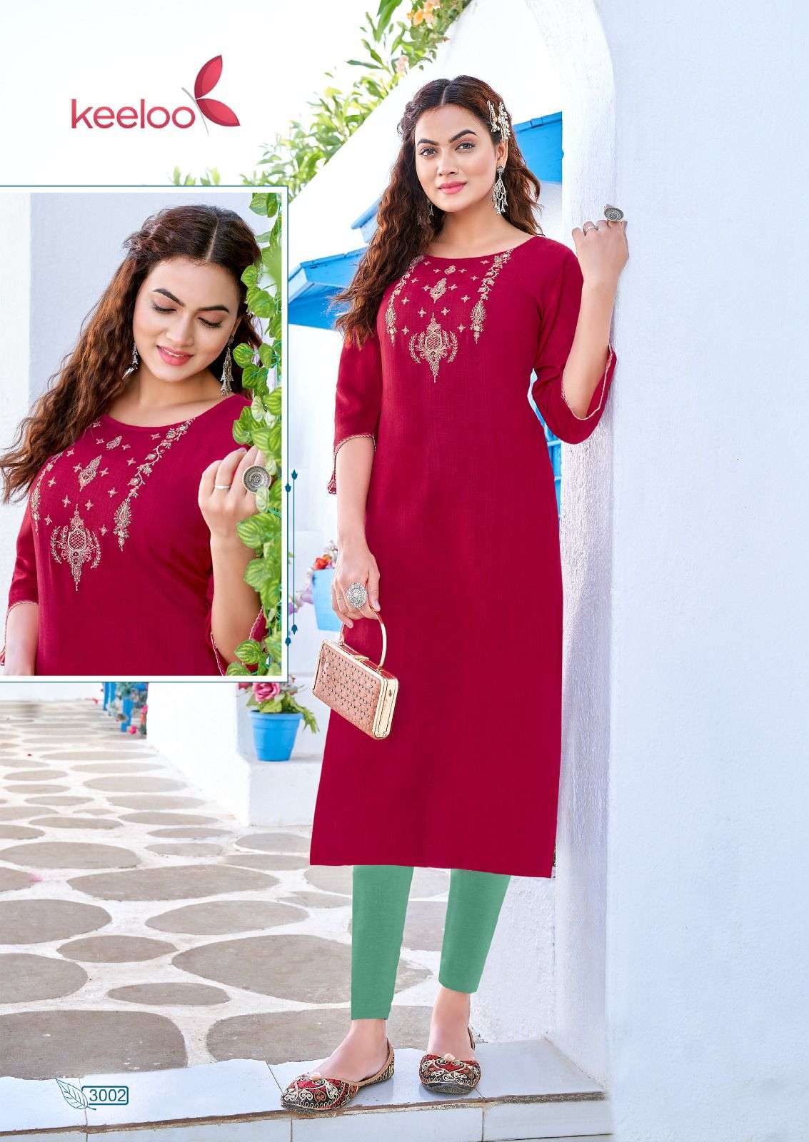 kanika vol-3 by keeloo heavy rayon designer trendy kurtis catalogue manufacturer surat 