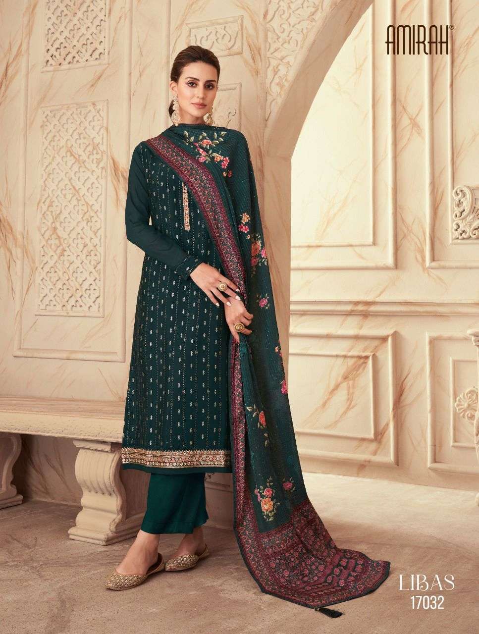 libas by amirah heavy chinon silk with work designer salwar suits new catalogue surat 