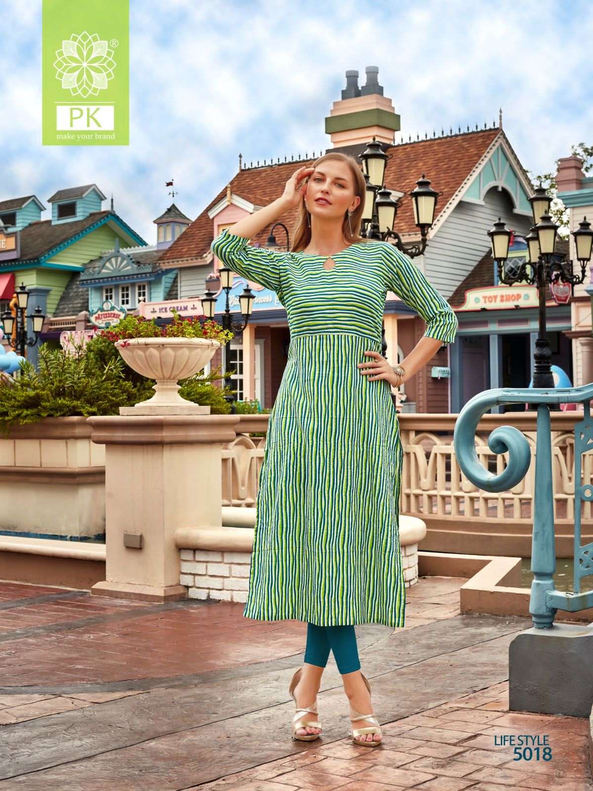 life style vol-5 by pk trendy designer kurtis catalogue online market surat 