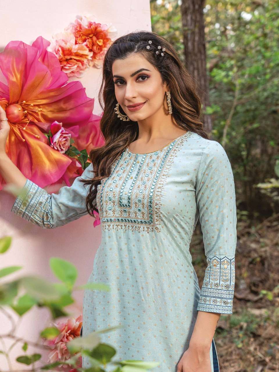 luxe vol-4 by heritage collection fancy designer kurtis catalogue online supplier surat 