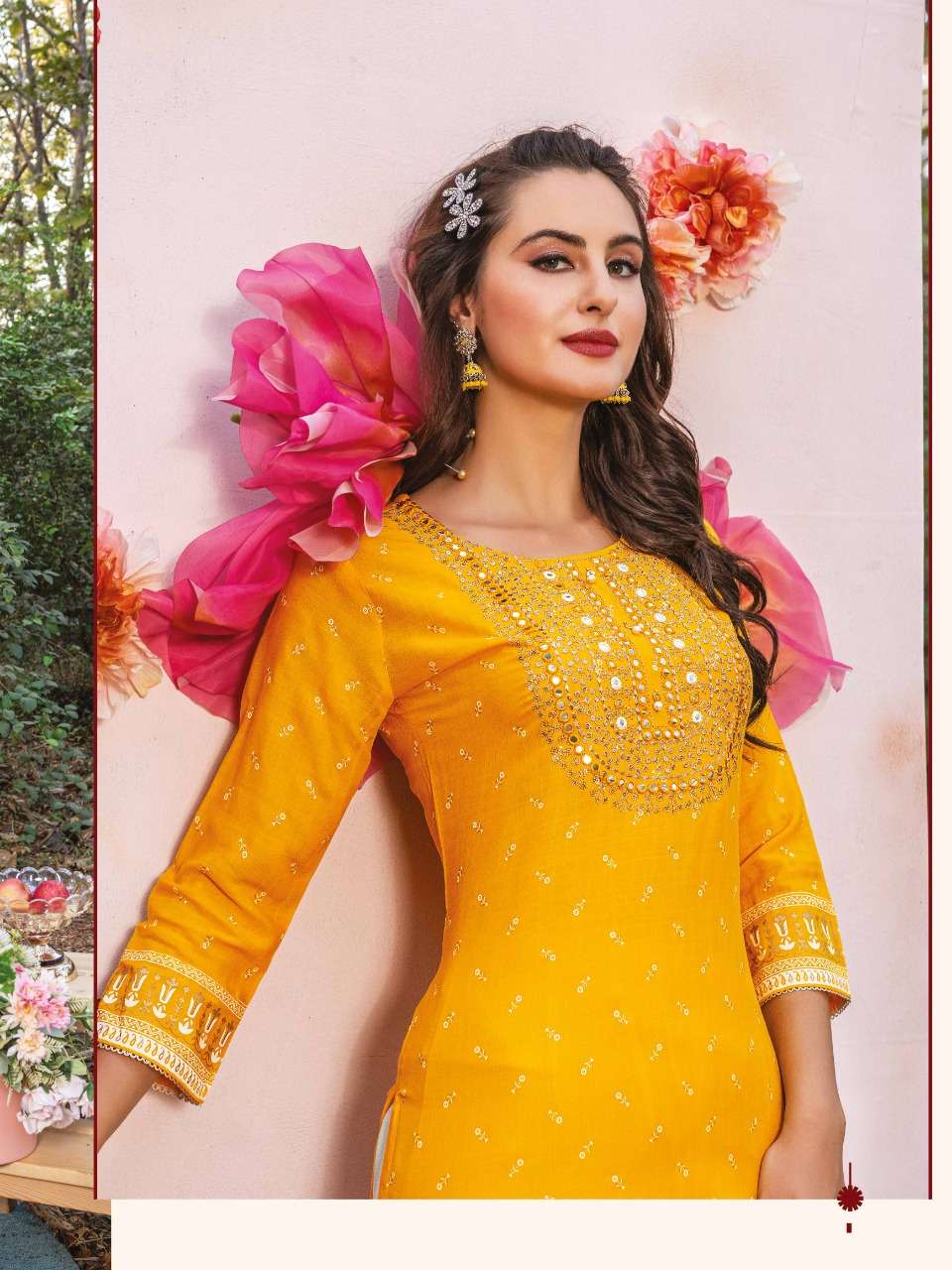 luxe vol-4 by heritage collection fancy designer kurtis catalogue online supplier surat 