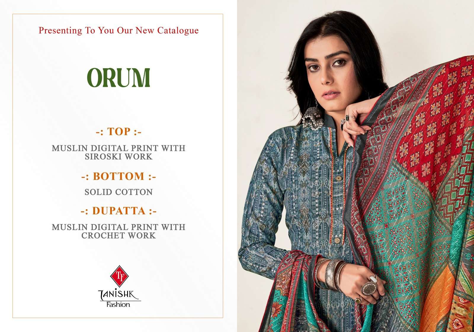 orum by tanishk fashion unstich designer salwar kameez catalogue wholesale price surat