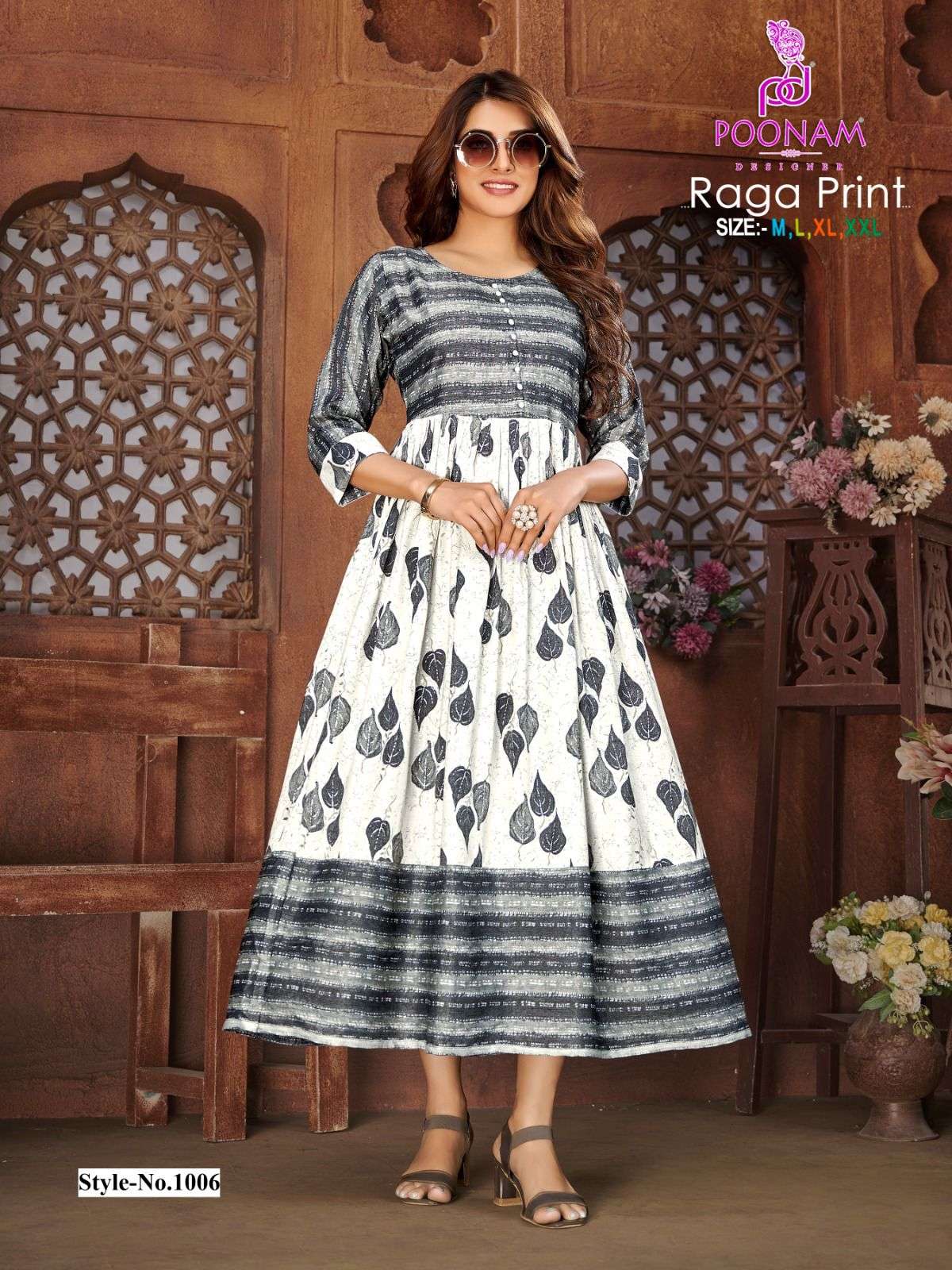 raga print by poonam designer trendy designer gown catalogue design 2023