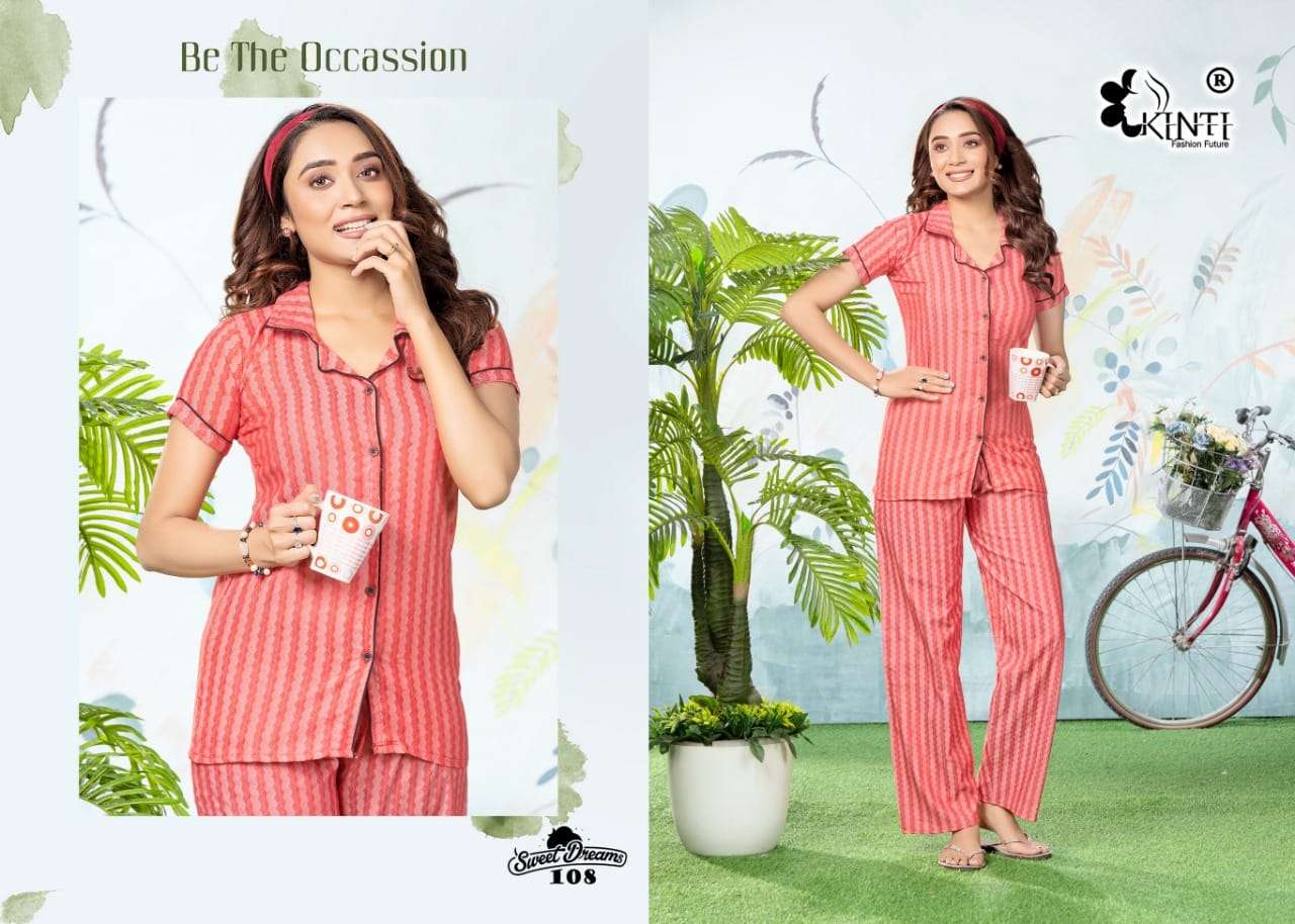 sweet dreams by kinti fashion fancy designer night wear catalogue online dealer surat 