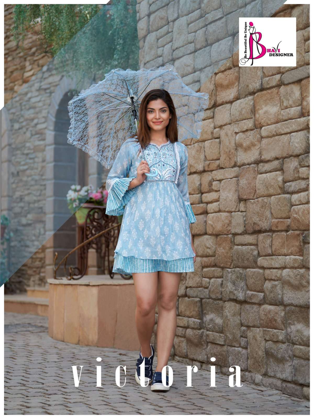 victoria by bhavi designer fancy designer shorts tops catalogue wholesaler surat