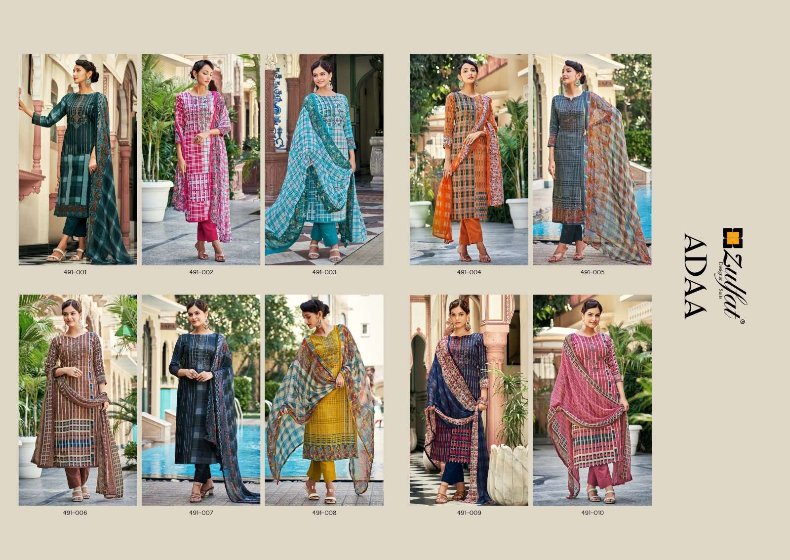 adaa by zulfat designer suits unstich designer salwar kameez catalogue wholesale price surat